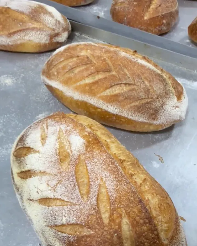 Instagram post featuring a 5-star review for the Sourdough Master Class in Sydney